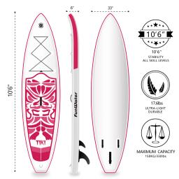 Inflável skimboard fcs barbatanas de prancha de surf macio ponto da gota de pesca sup epóxi peixe prancha - Image 4