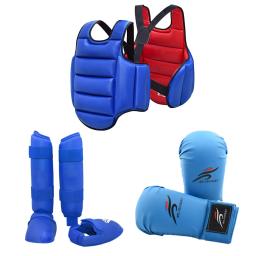 Karatê Sparring Gear Set, Uniforme De Karatê, Guarda Perna, Luvas De Boxe De Artes Marciais, Equipamento De Exercício, Treinamento De Taekwondo, Proteção Do Corpo Peito - Image 2