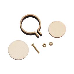 Moldura de madeira do ponto cruz para artesanato, Mini bordado Hoop, anel de argola, 10pcs por conjunto - Image 2