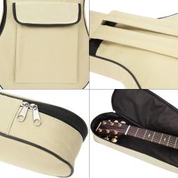Impermeável Oxford Tecido Guitar Case, Gig Bag, alças duplas, algodão acolchoado, 600D macio, baixo elétrico Mochilas, 40 ", 41" - Image 4