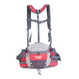 Mochila para atividades ao ar livre, esportiva, sacola de cintura, caminhadas, ciclismo, escalada, bicicleta, corrida, garrafa de água, à prova d'água, de nylon, pacote de montanha x627d - Image 2