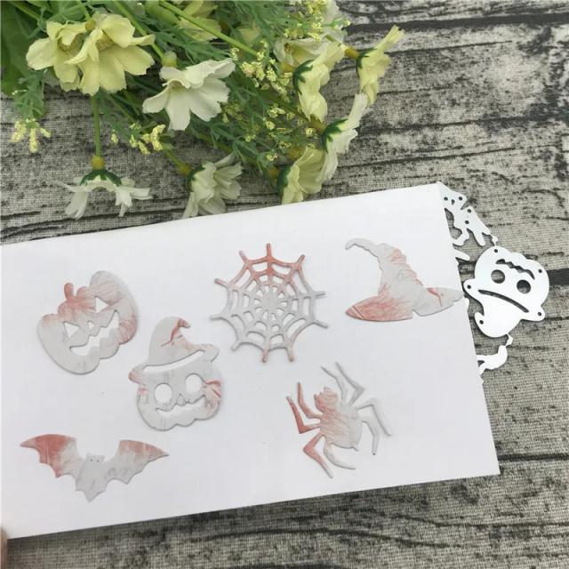 Molde de Corte de Metal para Scrapbooking DIY: Criar Cartões de Halloween e Artesanato Decorativo com Gravação em Relevo