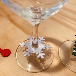Marcador de copo para vinho, 9 modos, decoração criativa para copo, identificador de festa, festival, suprimentos para natal - Image 5