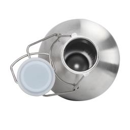 Garrafador de cerveja de aço inoxidável 64 oz, garrafa de cerveja de 1.9 litros com tampa de balanço mantém a fermentação caseira fresca e fria com vedação hermética apertada - Image 3