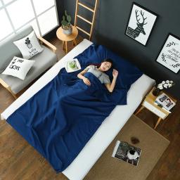 210cm acampamento ao ar livre saco de dormir forro leve macio saco de dormir viagem do hotel folha saco para acampamento mochila viajar - Image 4