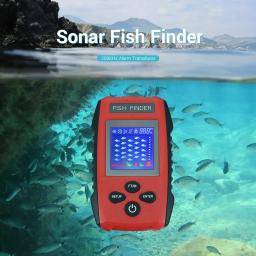Fish Finder com display LCD, Fish Finder, Sensor Transdutor, Cobertura Sonar, Cor, Impermeável, IPX4, 45 Graus, Novo, 2022 - Image 6