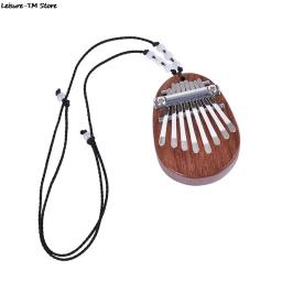 Mini Kalimba Thumb Piano, Grande Som, Teclado com Dedos, Instrumento Musical, De Madeira, Acrílico, 8 Chaves, Mais Novo - Image 4