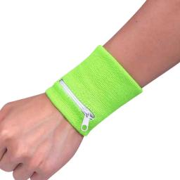 1pc esportes pulseira bolsa saco com zíper proteção de pulso manga absorvente toalha banda ao ar livre correndo viagem bicicleta chave bolso - Image 2