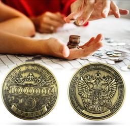 Moeda comemorativa de rublo russo, crachá frente e verso em relevo, moedas colecionáveis, lembrança de arte, presentes para amigos - Image 4
