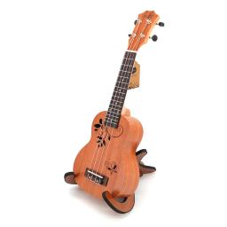 21 polegada borboleta amor flor sapele ukulele rosewood fretboard 4 cordas hawaiian pequena guitarra elétrica ukulele com captador eq - Image 1