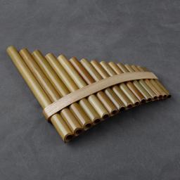 Handmade Pan Flauta para Instrumentos Musicais Folk, Cor Original, C Key, De Pan Instrumento de Sopros, 15 Tubos - Image 4