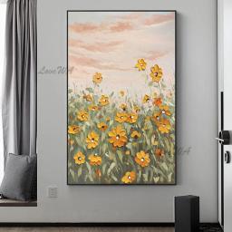 Lona para decoração de casa, pintura a óleo de parede artesanal, arte colorida para quarto, cores diferentes, 12 cores - Image 3