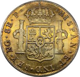 Collectible Moeda de Prata Banhada a Cuproníquel, México 1776, 8 Reales Carlos III Lembrança, Presente Velho, Copiar Moedas - Image 4