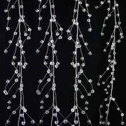 Cordão acrílico cristal de strass em 3d transparente cordão de gota de água para decoração de casamento cordão de guirlandas decoração de chapéu de noiva - Image 1