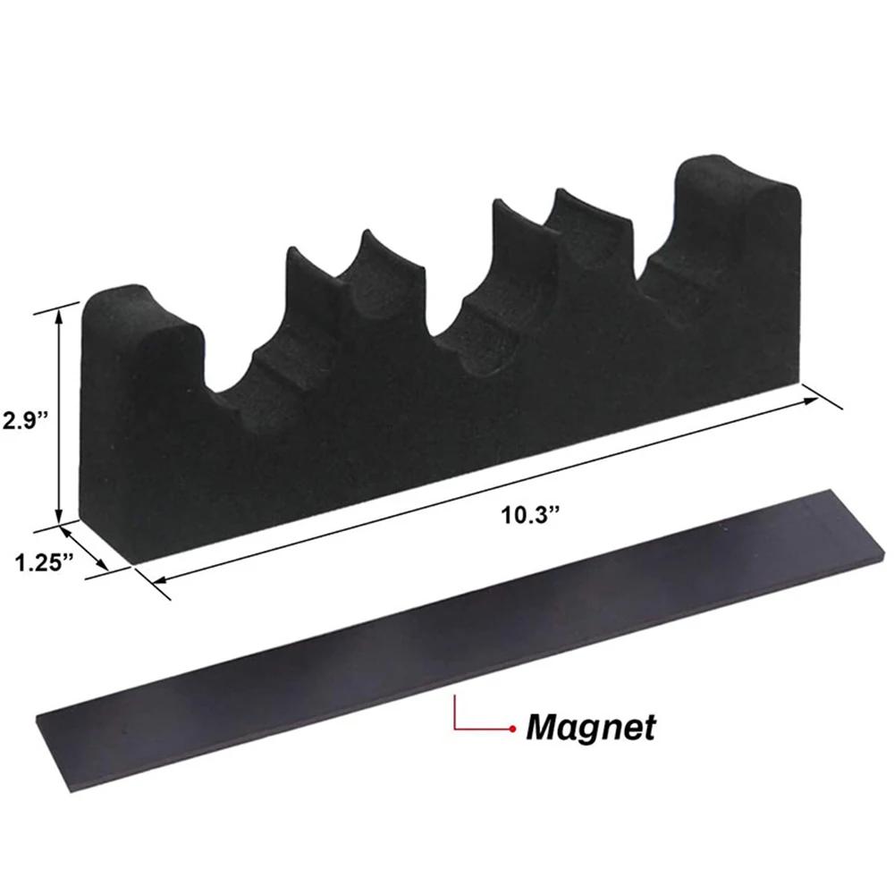 Rack de arma de espuma multifuncional portátil, descanso de barril de rifle com faixa magnética universal para montagem na parede interna e externa, suporte de arma de eva - Image 1