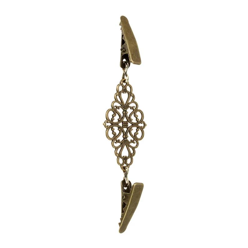 Retro Cardigan Clip Fixadores para Roupas, Prendedores de roupa, Cachecol Clip Brooch, Sliver Pin Buckle, Clip Holder, Mulheres Vestido Jóias - Image 1