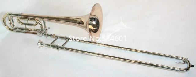 Trombone Profissional de Alto Desempenho em BB/F com Sino de Latão Dourado, Acessórios Inclusos e Ideal para Concertos