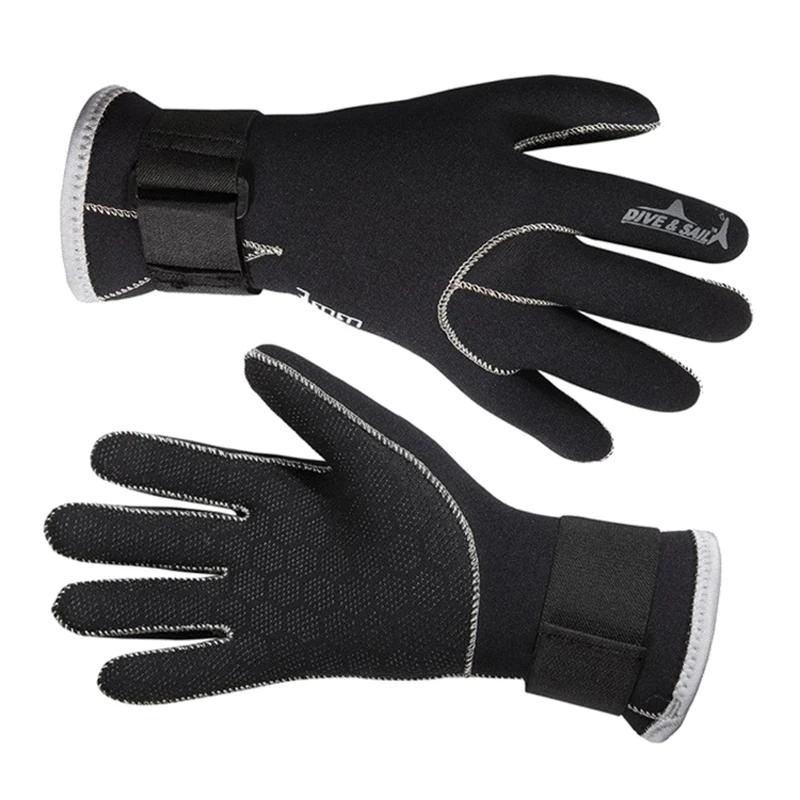 Luvas de mergulho em neoprene para equipamentos de natação, aquecimento e natação, Blue Dive Sail, alta qualidade, novo, 3mm - Image 1