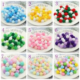 Pompons macios coloridos para decoração de casa, artesanato de pelúcia fofo, DIY Pom Pom, bola de pele, brinquedos infantis, 10g, 8mm, 10mm, 15mm, 20mm, 25mm, 30 milímetros - Image 1