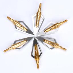 2 cores 100 grainarchery broadhead lâmina de aço inoxidável ampla para arco composto caça tiro acessórios do esporte - Image 3