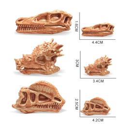 Crianças dinossauro crânio modelo jurássico fóssil crianças figuras de ação animais brinquedo simulação mini dinossauro conjunto educação brinquedos para menino - Image 5