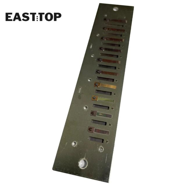 Reedplates EASTTOP para Harmônica de 10 Buracos e 40 Tons com Parafuso T10-40