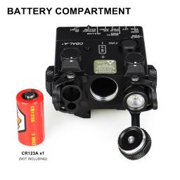 Espingarda com laser de ponto vermelho, mira escotiva com laser de feixe duplo, tática, com laser dbal e peq, com mira de arma para airsoft, com luzes infravermelhas - Image 5