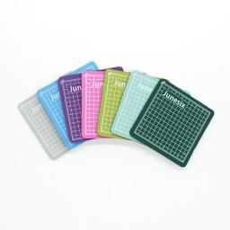 Mini Esteira De Corte para Artesanato, Esteiras De Tábua De Corte, Acessórios De Almofada De Gravura, PVC, 8cm * 8cm - Image 1