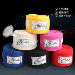 Ataduras de algodão para artes marciais muay thai mma boxe 3 e 5 metros, equipamento de proteção para treinamento de artes marciais eo - Image 1