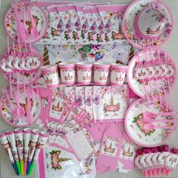 Weigao-acessórios para festa, balões em látex, unicórnio, arco-íris, balão, decoração de festa, aniversário, menina, tiara, topo de bolo - Image 5