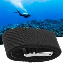Cinto de cintura de mergulho com fivela de liberação rápida mergulho peso webbing cinto de cintura adicionando cinto de peso 304 fivela de aço inoxidável - Image 4