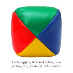 6pcs malabarismo bolas set para iniciantes suave durável malabarismo bola durável ponderada malabarismo bola kit - Image 4