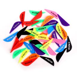 Seta plástica do Tpu para o tiro com arco, acessórios da pena para o tiro com arco, 2 polegadas, 60pcs - Image 5