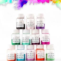 Pó de pigmento de cerâmica para esmalte, 12 cores pigmentos de cerâmica para coloração de arte faça você mesmo, materiais de arte de pintura de cerâmica - Image 3