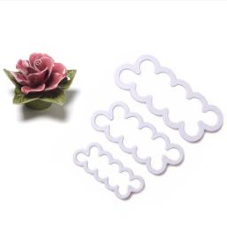 Conjunto de 3 peças de molde para cerâmica, arte, rosa, flor, ferramenta de corte, lama, protótipo rápido, flor de rosa, faça você mesmo, artesanal, molde de cerâmica - Image 2