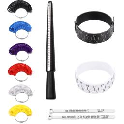Dedo Tamanho Medidor Vara de Medição, Ferramentas de Dimensionamento, Pulseira e Anel Sizer Mandril, DIY Jóias Fazendo, Ferramenta de Medição - Image 1