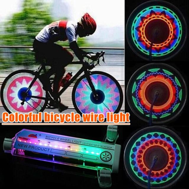 Bicicleta 3D com Luzes LED Coloridas nas Rodas: 32 Padrões e 16 Cores Incríveis