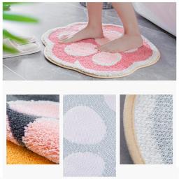 Tapete de banheiro absorvente para pata de gato, antiderrapante, macio, para banheiro, banheiro, quarto, crianças, desenho animado, tapete de chão - Image 6