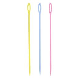 Agulhas de tricô de plástico coloridas, 50 peças, 15cm, crochê, tapeçaria, lã, agulhas de fio, crianças diy suéter, ferramentas de tecelagem - Image 4