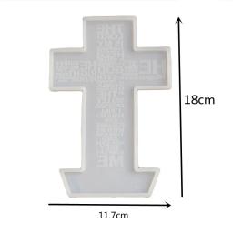 Jesus cruz resina epóxi molde de madeira luz da noite base da lâmpada casa ornamentos arte dispaly decorações moldes silicone diy artesanato - Image 6