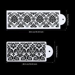 Flor Em Forma De Reutilizável Aerógrafo Estêncil, Pintura Arte, DIY Home Decor, Reserva De Sucata, Álbum Artesanato, Pintura Oca, Novo - Image 3