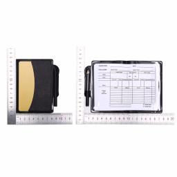 Futebol árbitro vermelho amarelo cartão lápis esportes personalizado esporte jogo folha de futebol conjunto caderno nota - Image 5