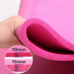 Tapete de Yoga Super Espessado para Iniciantes, Anti-Skid, NBR, Fitness, Ginásio, Exercício, Dança, Esterilha, Ioga, Pilates Pad, 15mm - Image 5