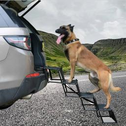 Degraus de cão de estimação, escada dobrável leve para animais de estimação, rampa de escada para camas altas, caminhões, carros e suv - Image 4