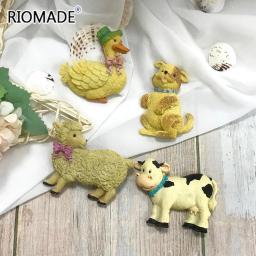 Molde animal do silicone para o ofício do emplastro da resina, pato, cão, ovelha, leite, vaca, biscoitos modelo, cozimento do chocolate, ferramentas do bolo de Fondant - Image 3
