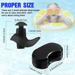 Protetor de ouvido de silicone para natação, plugue de ouvido à prova d'água para crianças e adultos, 1 par - Image 4