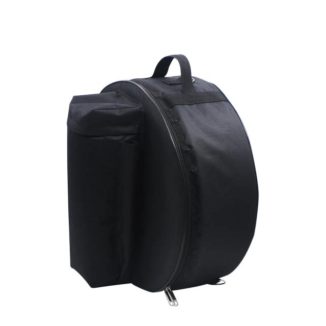 Saco de Bateria Durável com Alça e Bolsos Externos para Acessórios de Instrumentos Musicais 14 Polegadas
