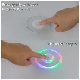 Ultra-fino acrílico LED Cocktail Coasters, piscando Glorifier, Drink Cup Mat, vinho Coaster Luzes para Bar, evento, festa de casamento, 1pc - Image 3