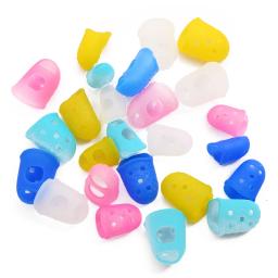 Dedais de silicone multifuncionais, cor aleatória, respirável, manga protetora, acessório de costura, artesanato diy, 5pcs - Image 3