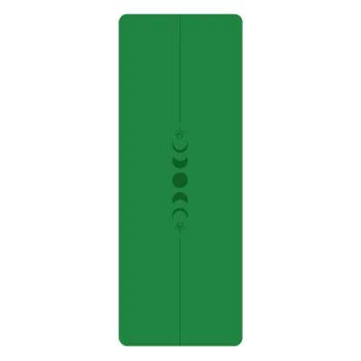 Tapete de Yoga com Design de Mandala em Borracha Dourada PU, Alargado e Espessado para Exercícios, Pilates e Fitness - 68cm